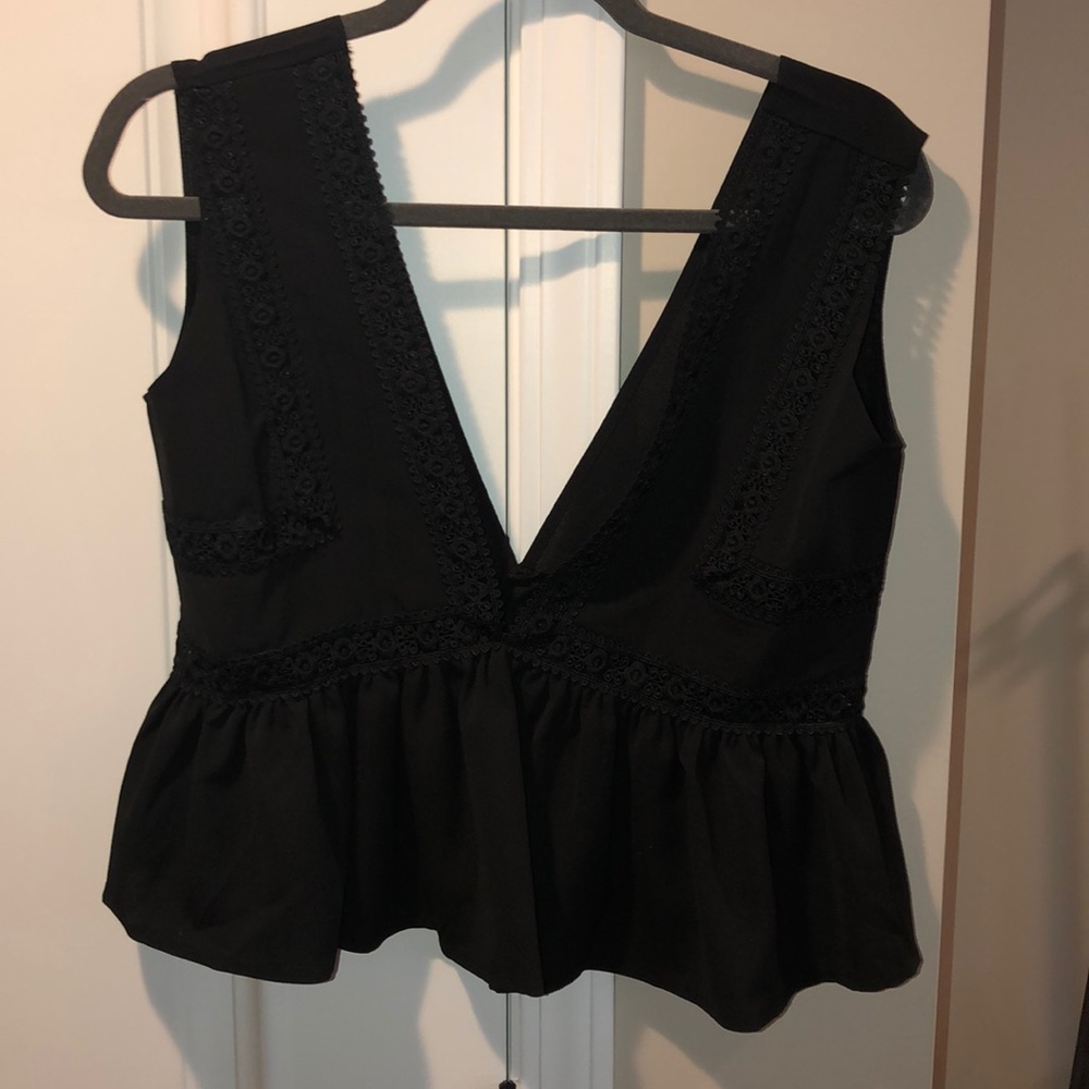 Black Deep V Top
